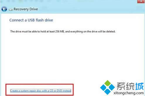 Create a system repair disc with a CD or DVDintstead